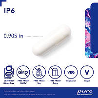 IP6 (гексафосфат інозиту), IP6 (Inositol Hexaphosphate), Pure Encapsulations, 180 капсул BX665, фото 4