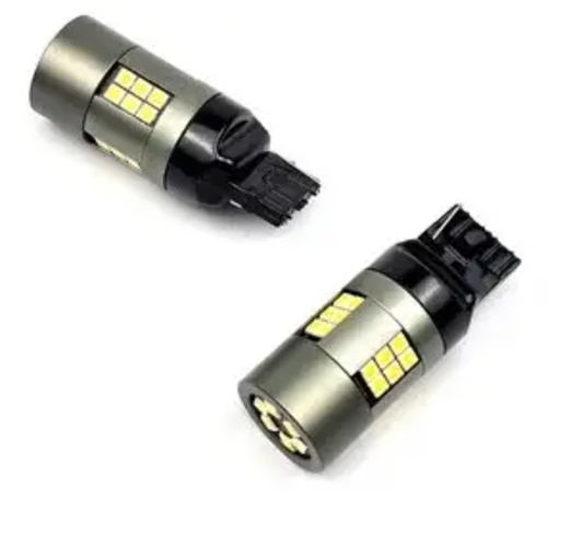 T20 W21/5W 12V-24V 7443 ЗЕЛЕНЫЙ свет cветодиодная лед лампа с камбузом ...