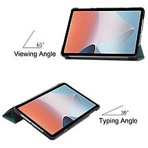 Шкіряний чохол-книжка Crazy Horse для Oppo Pad Air сірий, фото 5