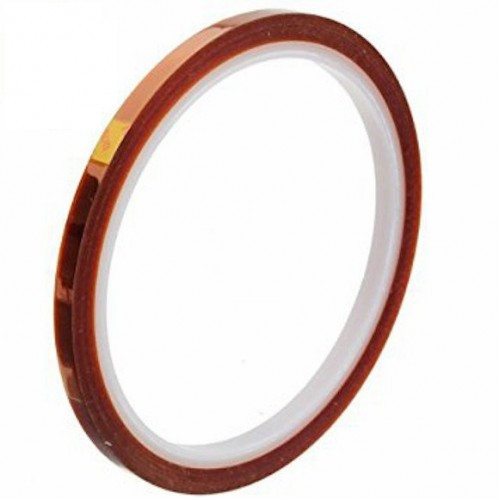 Термостійкий поліамідний скотч, 8мм, 33метри