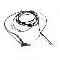 Штекер 3,5 мм 4С, з кабелем 1,5 м., чорний