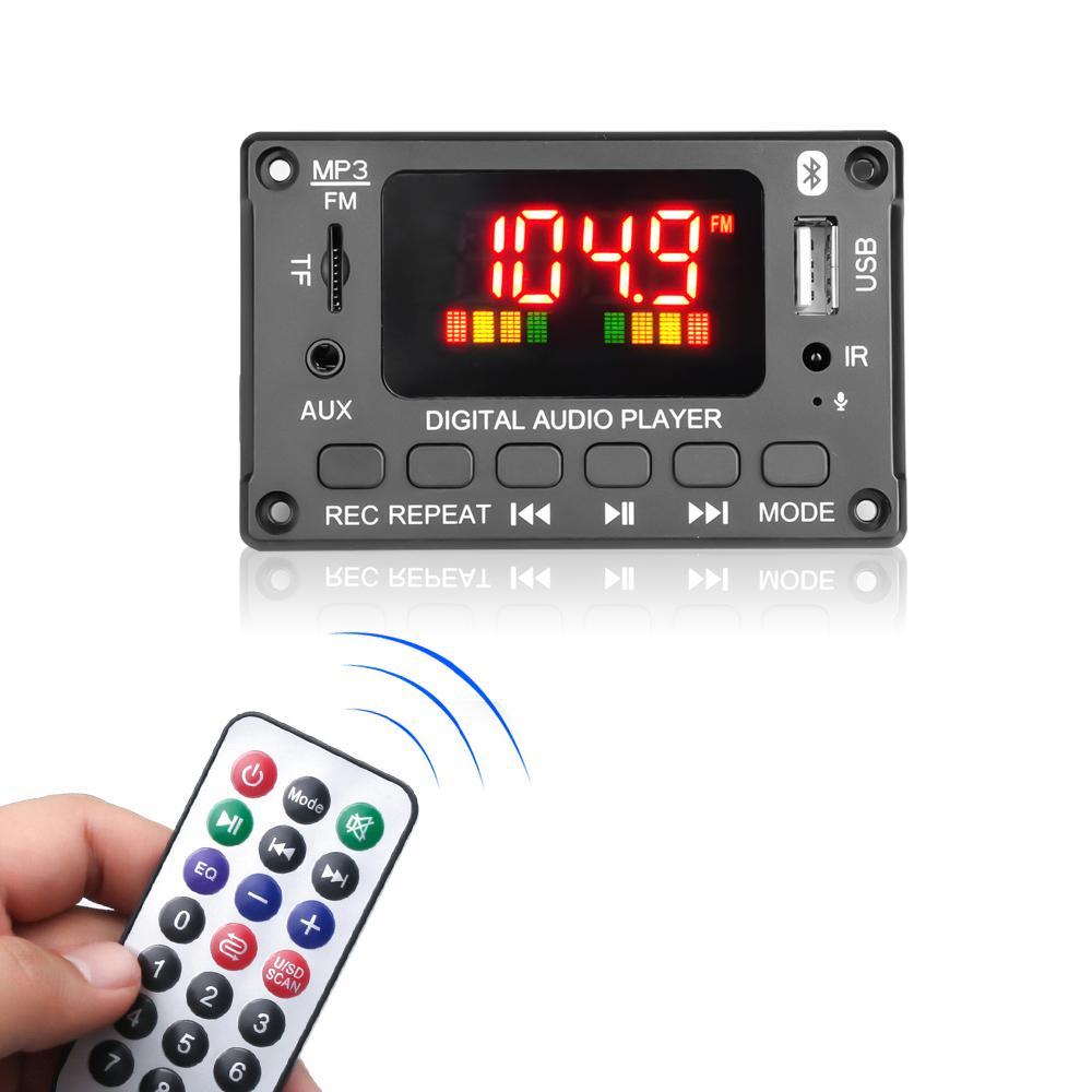 Підсилювач MP3 DC 7V-22V 2*50W декодер плата 120W  V5.0 USB модуль FM AUX радіо, пульт