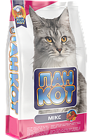 Пан Кіт Мікс Сухий повноцінний корм для котів з вмістом риби, яловичини, курки 10кг