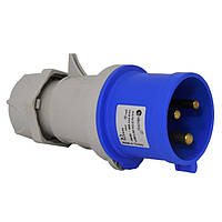 Вилка силова 32А/3 (2Р+РЕ) IP44, TP електричний (3124-301-0901)