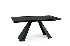 Стіл обідній розкладний SALVADORE CERAMIC чорний SAHARA NOIR 160-240x90x77 (кераміка+метал), фото 3