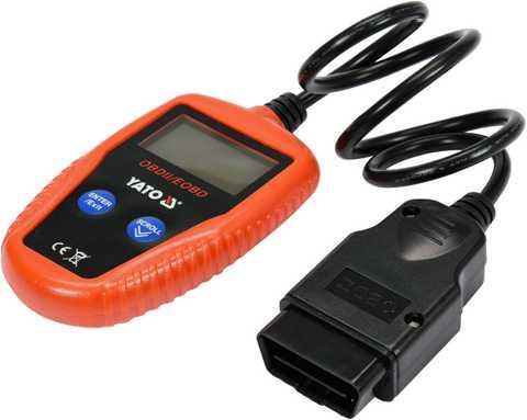 Тестер діагностичний OBD2 автомобіля  YATO з LCD-дисплеєм