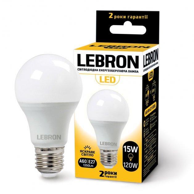 LED лампа Lebron L-A70, 15W, E27, 4100K, 1350Lm