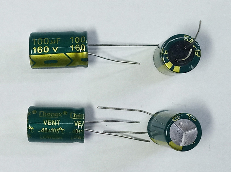 Конденсатор низькоімпедансний  100мкФ х 160В