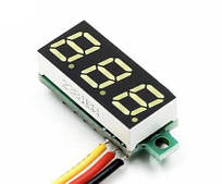 Вольтметр цифровий DC 0-100В, червоний, три виведення 0,56'