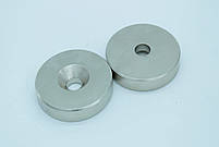 Магніт неодимовий. Диск 48х9,5 мм, отвір 10 мм
