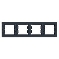 Рамка 4-поста Asfora антрацит