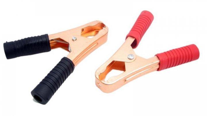 Затискач-крокодил(пара) для клем акумулятора Ак.80А