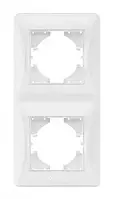 Рамка VIDEX BINERA білая 2 поста вертикальна (VF-BNFR2V-W)