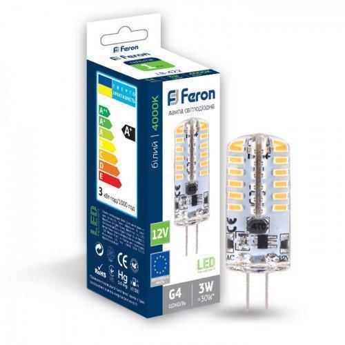 Світлодіодна лампа LB-422  AC/DC12V 3W 48leds G4 4000K 240lm