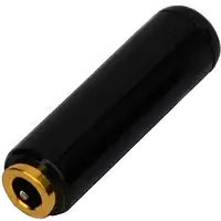 Гніздо 3,5мм 4C під шнур метал. корпус, чорний