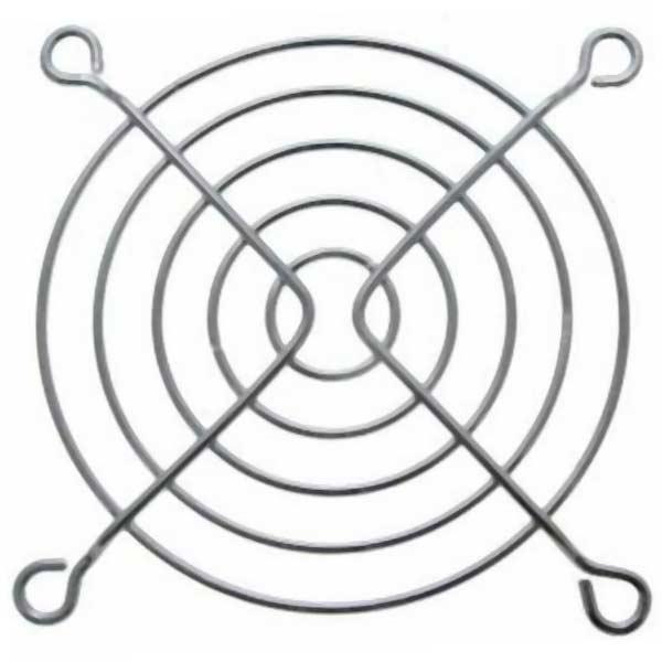 Решітка вентилятора 60х60мм, метал. нікельована