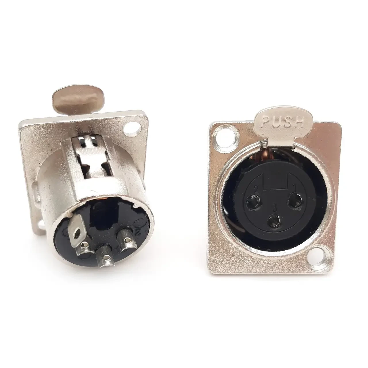 Гніздо CANON (XLR) 3pin, монтажне, корпус метал.