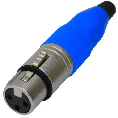 Гніздо CANON (XLR) 3pin, під шнур, корпус метал.