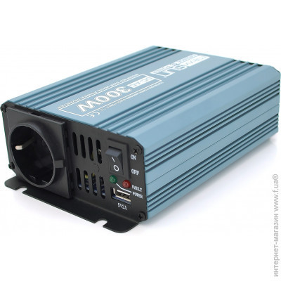 Інвертор напруги Mexxsun MXS-300,12V/220V,300W з модифікованою синусоїдою,1 универсальна. РОЗПРОДАЖ