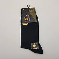 Мужские носки турецкие BYT CLUB 95% коттон чёрные высокие размер 41-44