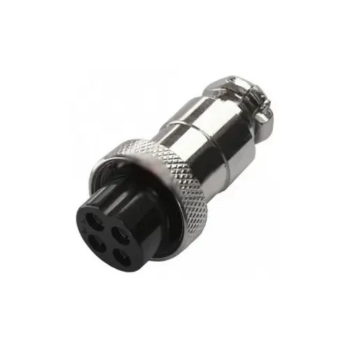 Роз'єм MIC 324 mini, "гніздо", під кабель, 4pin, діам.-12мм