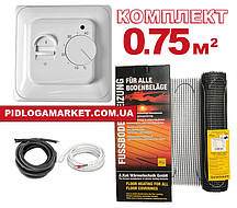 Нагрівальний мат для теплої підлоги Arnold Rak FH-EC 180 (0,75 м.кв.) + механічний терморегулятор