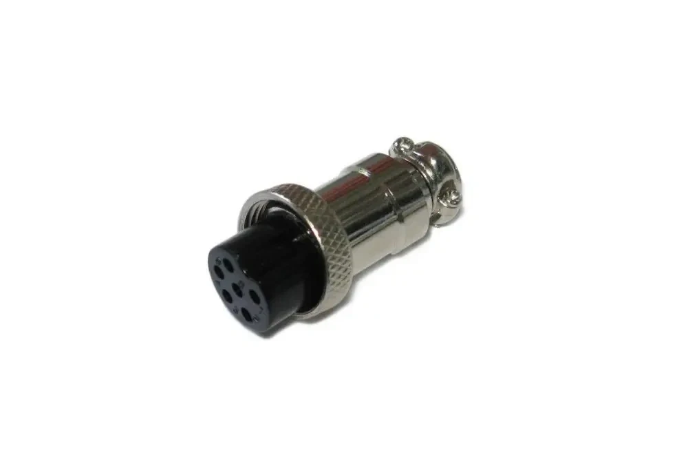 Роз'єм MIC 326, "гніздо", під кабель, 6pin, діам.-16мм