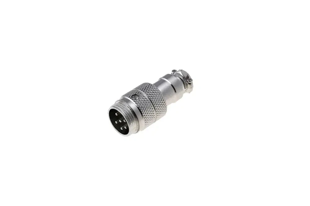 Роз'єм MIC 346, "штекер", під кабель, 6pin, діам.-16мм
