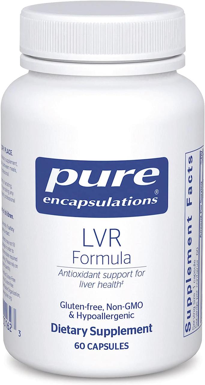 Pure Encapsulations LVR Formula / Антиоксидантна підтримка для здоров'я клітин печінки 60 капсул BX146