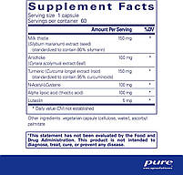 Pure Encapsulations LVR Formula / Антиоксидантна підтримка для здоров'я клітин печінки 60 капсул BX146, фото 3