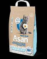 ASAN FRESH BLUE Наполнитель туалета для котов грызунов целлюлоза 10 л2 кг