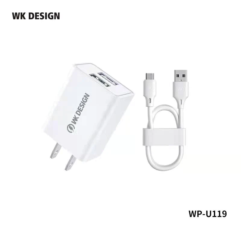 Зарядний пристрій WP-U119 Upine 10W Charger Dual Ports (EU) White