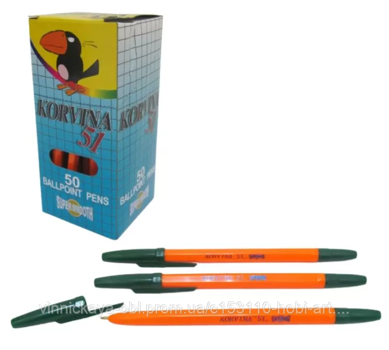 Ручка кулькова "Korvina" зеленка