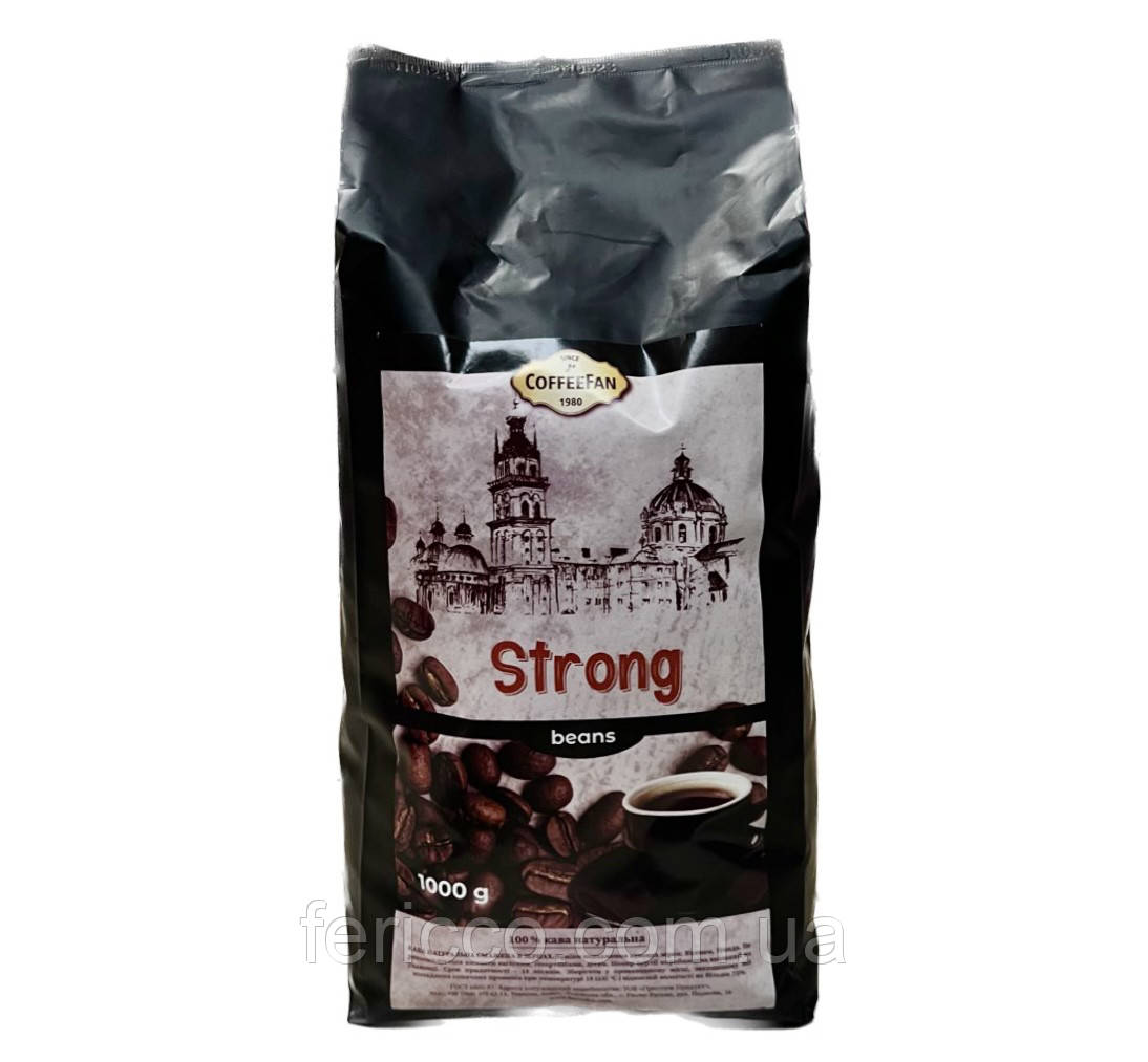 КАВА "COFFEEFAN" STRONG ЗЕРНО 1000Г