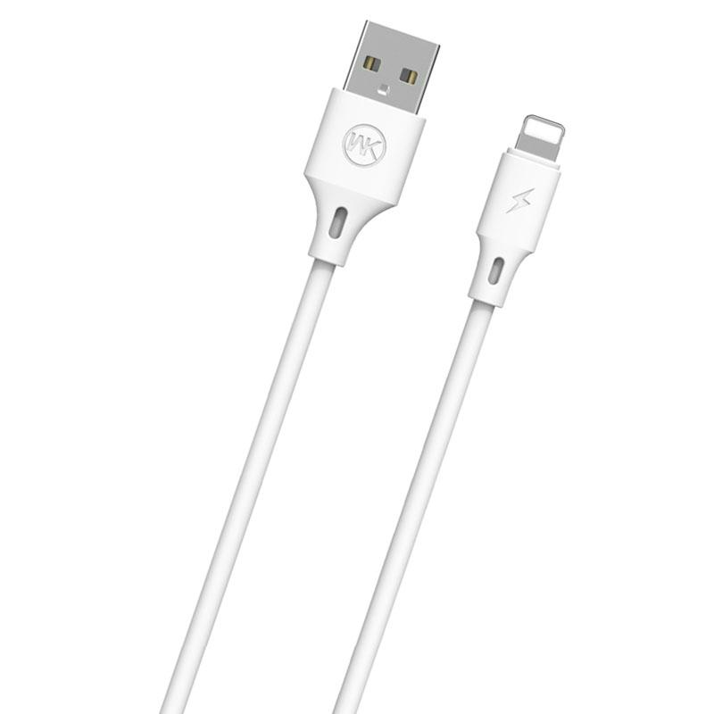 Кабель для швидкого заряджання смартфона WK Lighting 1m Full speed Pro white WDC-092