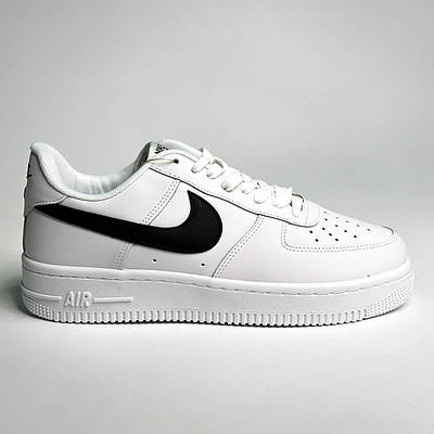 Black air force one white cheap swoosh