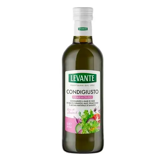 Суміш олій для салатів Levante Condigiusto зі смаком базиліку с/п 1л