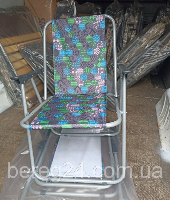 Стільчик для риболовлі зі спинкою Фідель (принт)