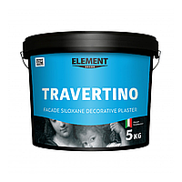 ФАСАДНА ДЕКОРАТИВНАЯ ШТУКАТУРКА ELEMENT DECOR TRAVERTINO БЕЛАЯ 5КГ