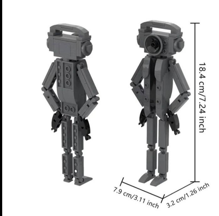 Купить Скибиди туалет Лего персонажи, Skibidi Toilet lego, КОЛОНКА МЕН ...