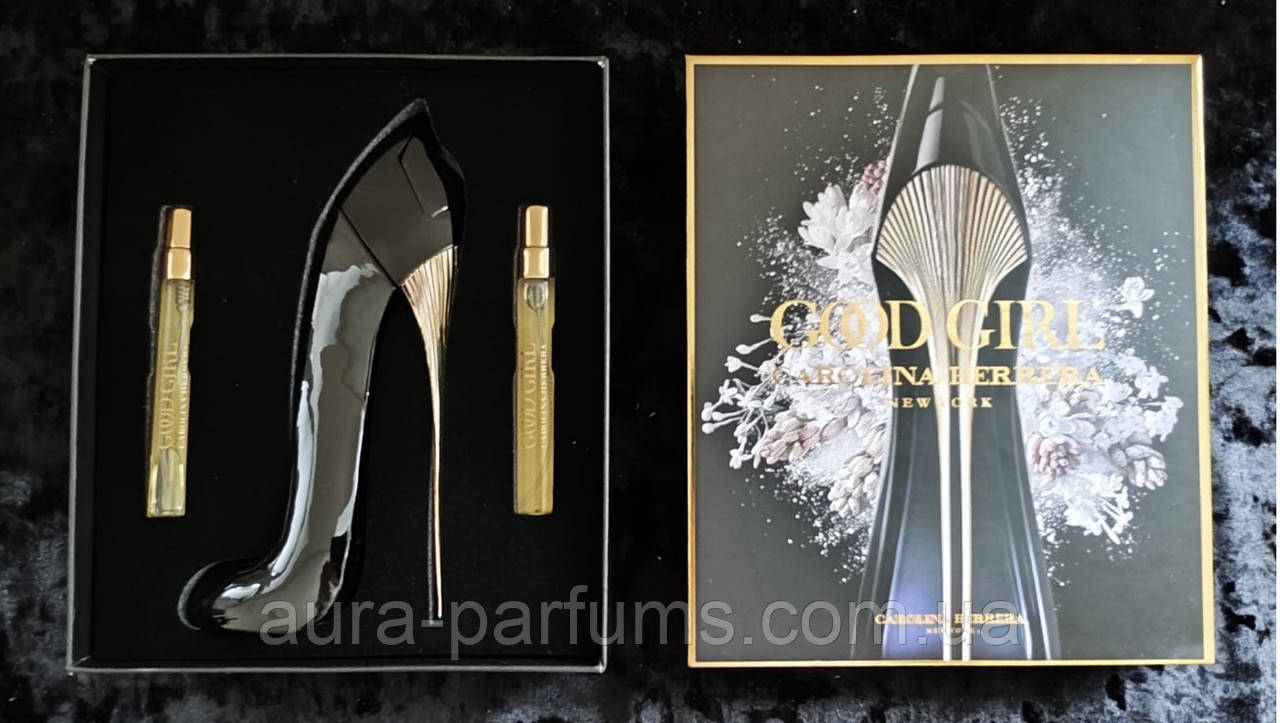 Жіночі парфуми Carolina Herrera Good Girl (Кароліна Еррера Гуд Герл) Набір (edp/80ml/мл + edp/10ml/мл + edp/10ml/мл)