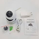 Бездротова поворотна IP-камера WiFi microSD Y13G, поворотна, відеоняня, фото 5
