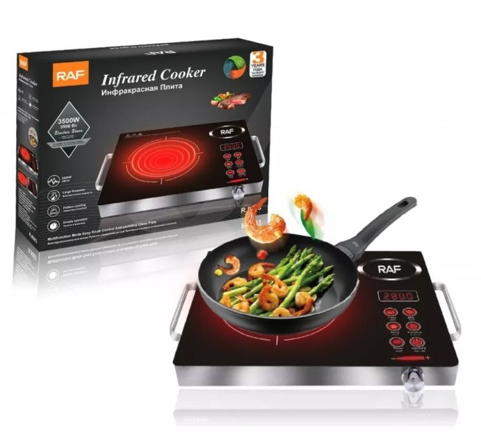 Одноконфоркова електроплита RAF, 3500 W, фото 1
