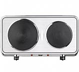 Електрична плита дискова RAF на дві конфорки, настільна електроплита подвійна 2500 Вт, фото 4