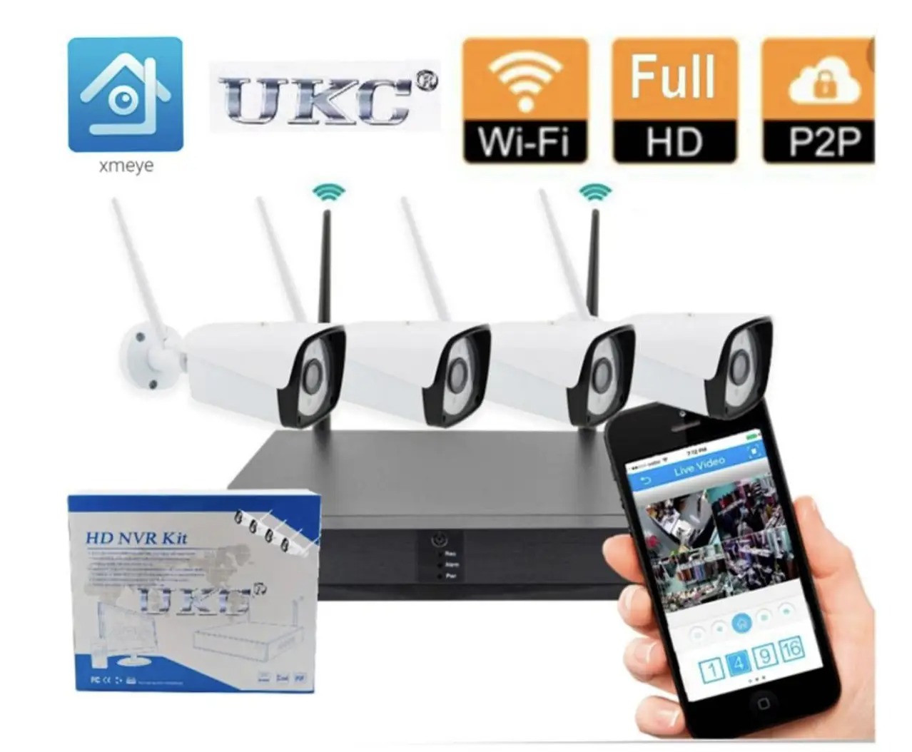 Система відеоспостереження 5G KIT WiFi, фото 1