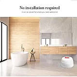 Wi-Fi Датчик протікання води Tuya Smart Life антипотоп датчик затоплення за допомогою Tuya, фото 4