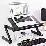 СТОЛИК ТРАНСФОРМЕР ДЛЯ НОУТБУКА LAPTOP TABLE T6, фото 3