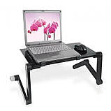 СТОЛИК ТРАНСФОРМЕР ДЛЯ НОУТБУКА LAPTOP TABLE T6, фото 9