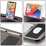 Столик підставка для ноутбука з лампою й тримачем планшета та телефона USB, фото 3