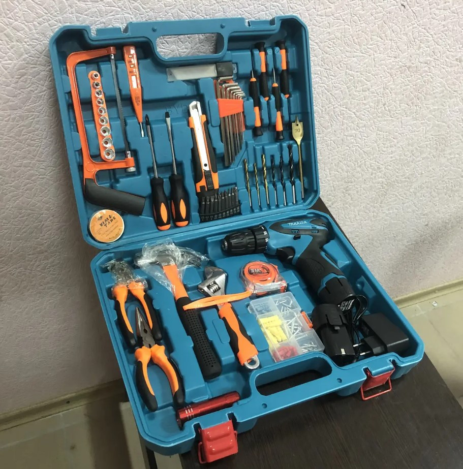 Шурупокрут із набором інструментів 12v, фото 1